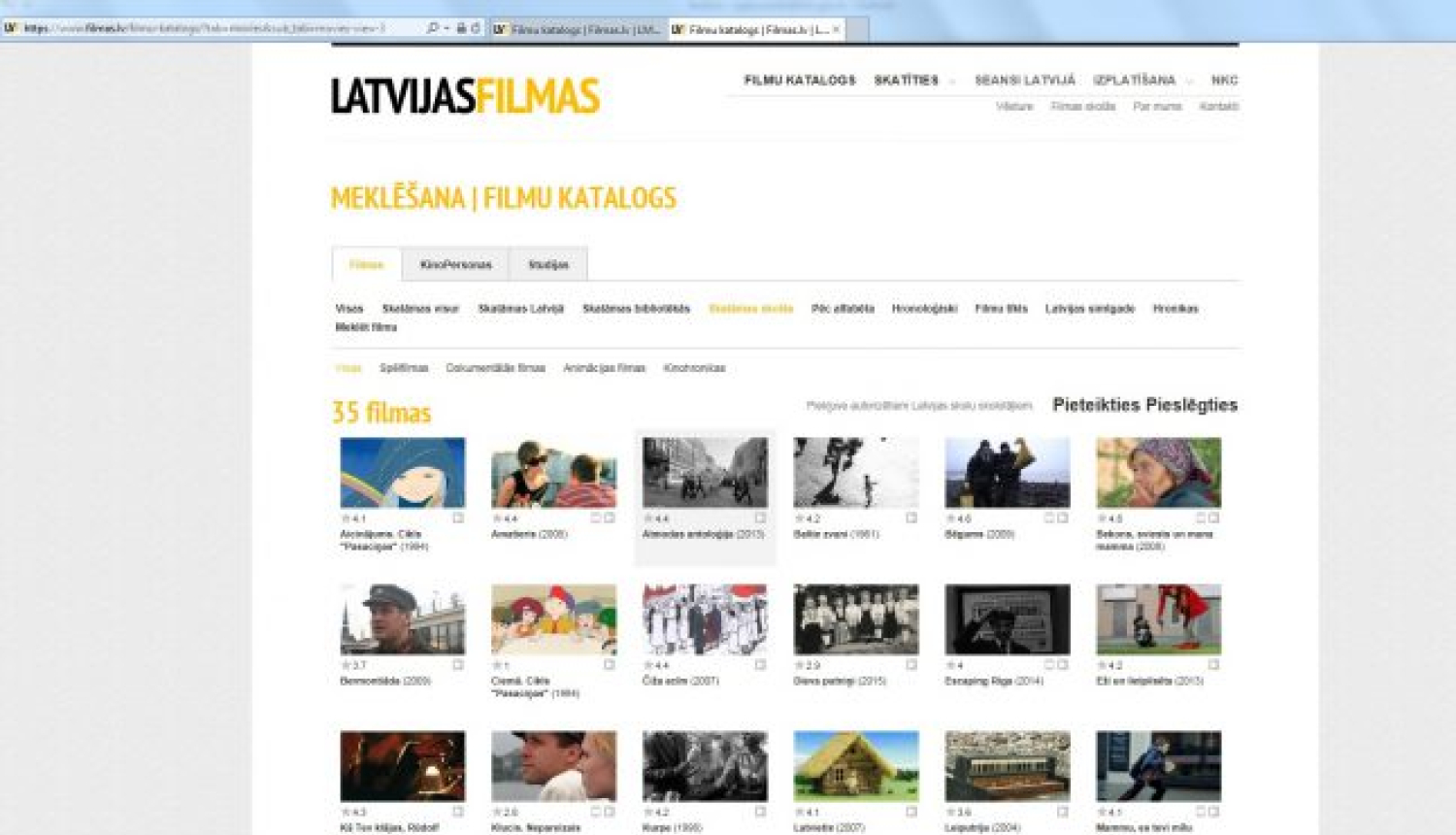 Latvijas filmas tiešsaistē pieejamas latviešu skolām ārzemēs