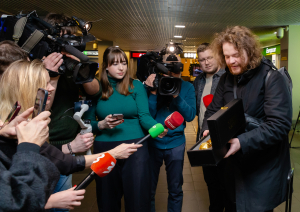 "Zelta Globuss" ierodas Rīgā, foto: Agnese Zeltiņa