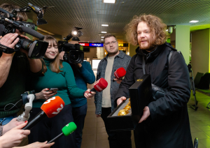 "Zelta Globuss" ierodas Rīgā, foto: Agnese Zeltiņa