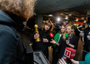"Zelta Globuss" ierodas Rīgā, foto: Agnese Zeltiņa