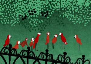 Kadrs no Edmunda Jansona animācijas filmas "Starptautiskā Tēva diena" (2012)