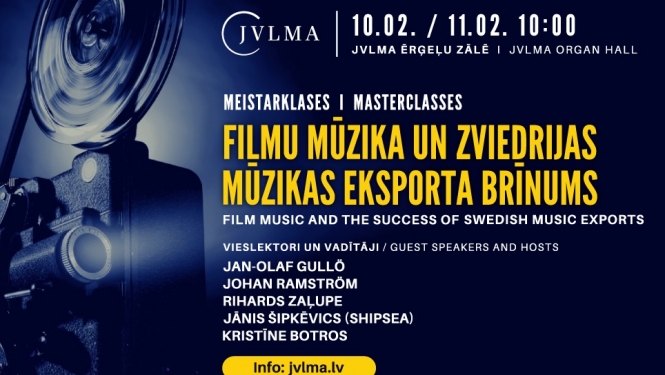 mūzikas meistarklases plakāts