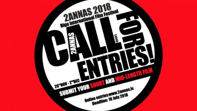 23. Rīgas Starptautiskais īsfilmu festivāls 2ANNAS sāk pieņemt filmas 2018. gada konkursam