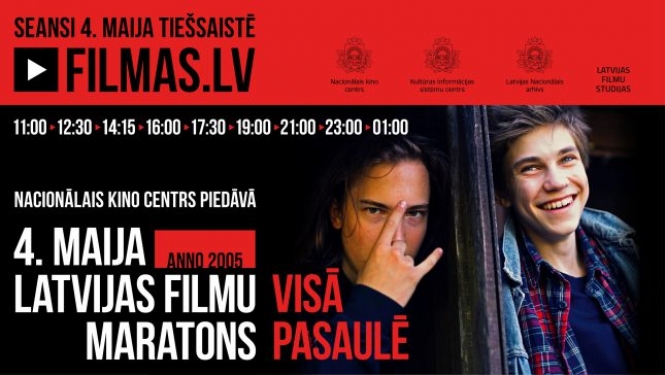 4. maija Latvijas filmu maratons šogad – visā pasaulē