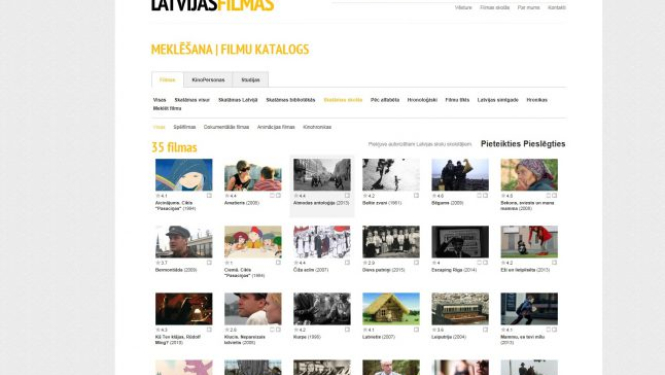Latvijas filmas tiešsaistē pieejamas latviešu skolām ārzemēs