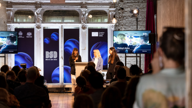 Missing in Action pitch at Baltic Sea Docs 2025__photo by Agnese Zeltiņa
