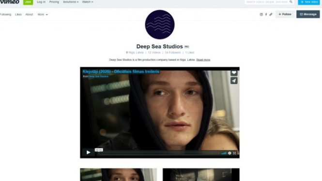 “Deep Sea Studios” piedāvā bez maksas skatīties Matīsa Kažas filmas