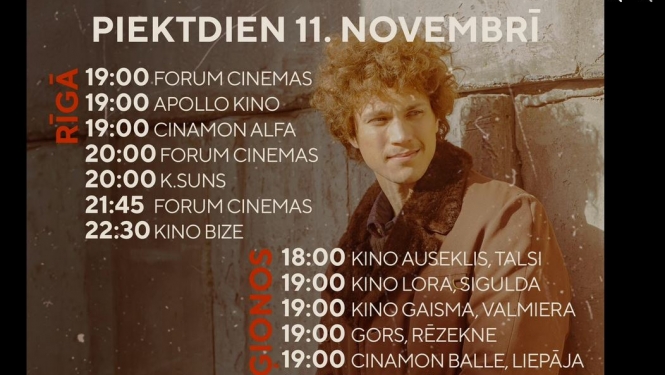 pirmizrāžu kalendārs