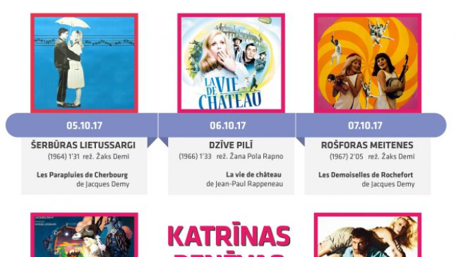 Katrīnas Denēvas filmu cikls kinoteātrī “K.Suns”