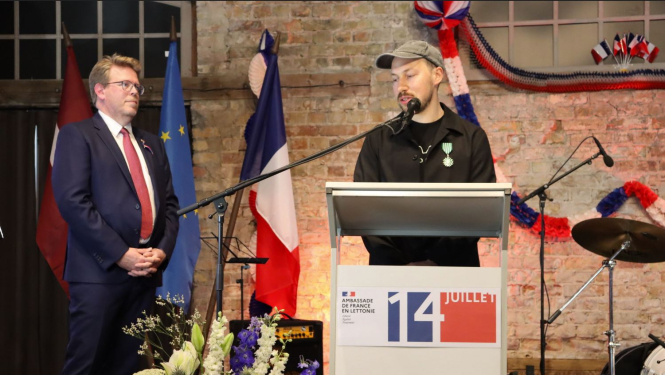 Gints Zilbalodis un Francijas vēstnieks