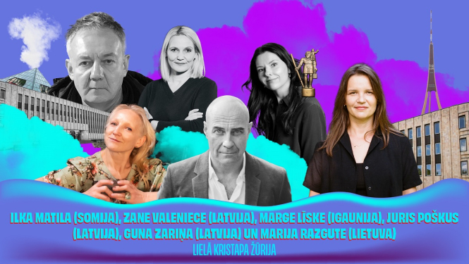 žūrijas portretu kolāža