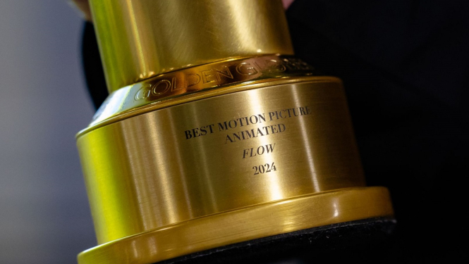 Zelta globusa balvas fragments