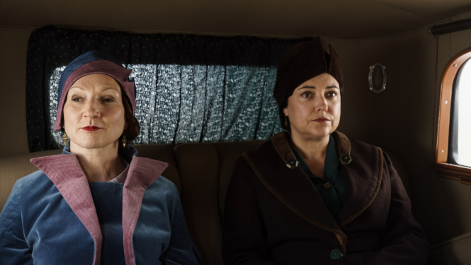 Kadrs no seriāla "Emīlija. Preses karaliene." Foto: Andrejs Strokins