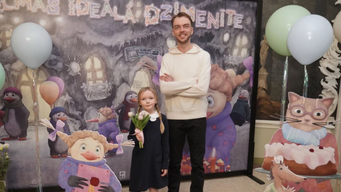 režisors Reinis ar meitu Rotu