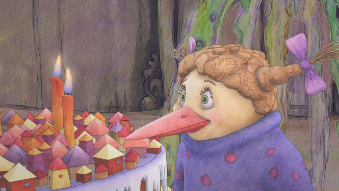 kadrs no filmas - pingvīnmeitene Telma