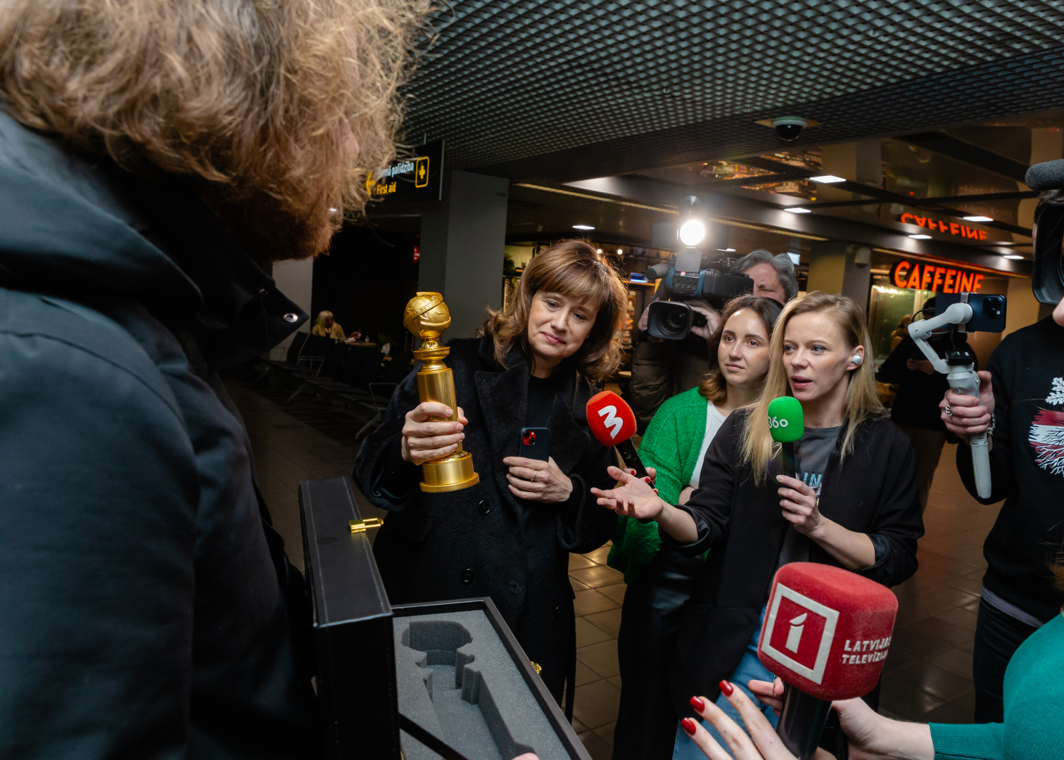 "Zelta Globuss" ierodas Rīgā, foto: Agnese Zeltiņa