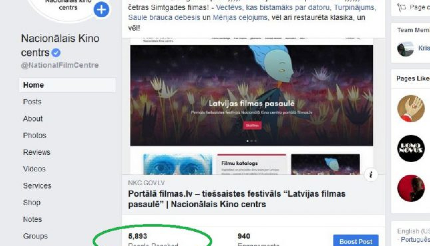 Portāls filmas.lv apkopo tiešsaistes festivāla rezultātus