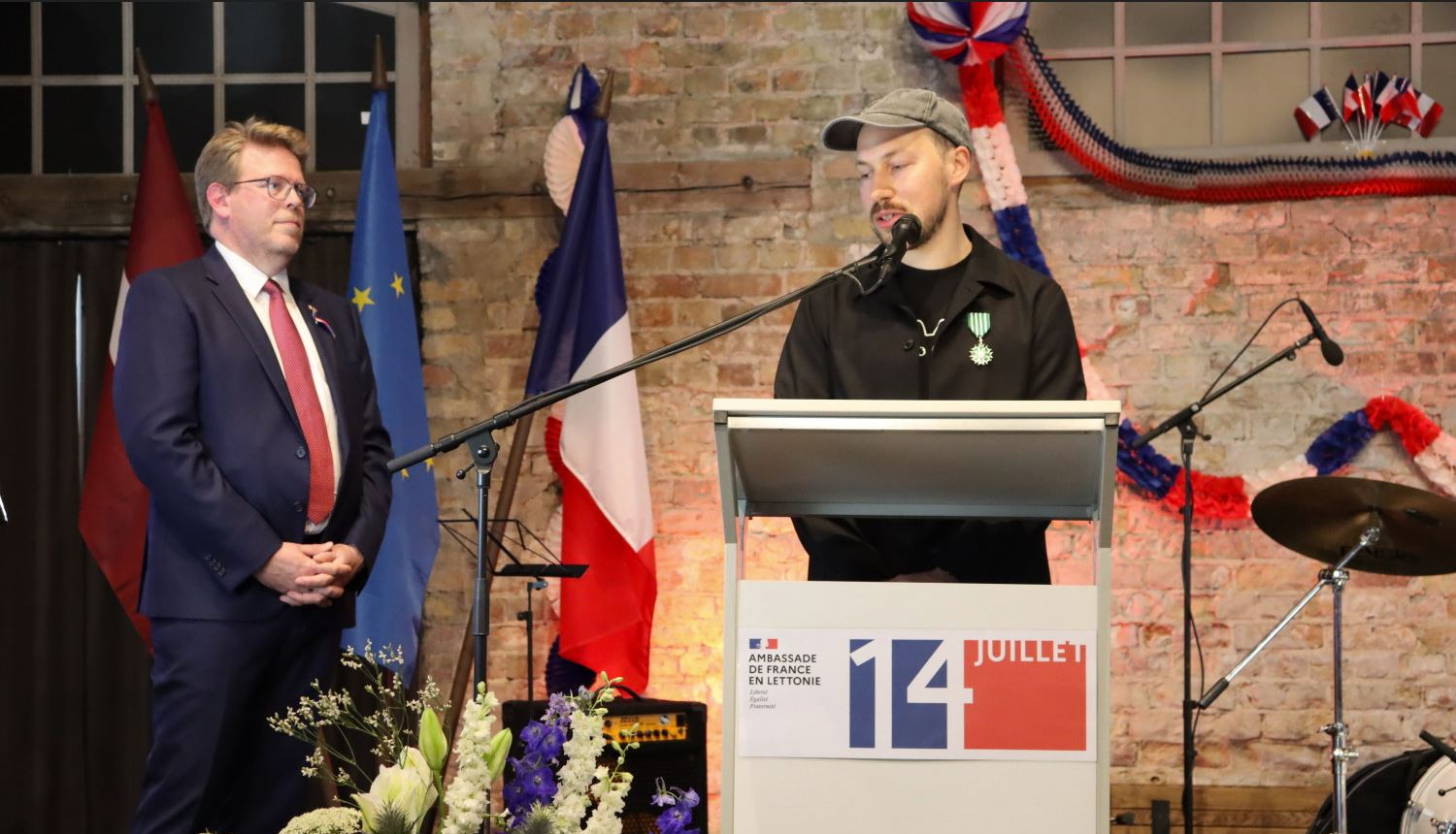 Gints Zilbalodis un Francijas vēstnieks