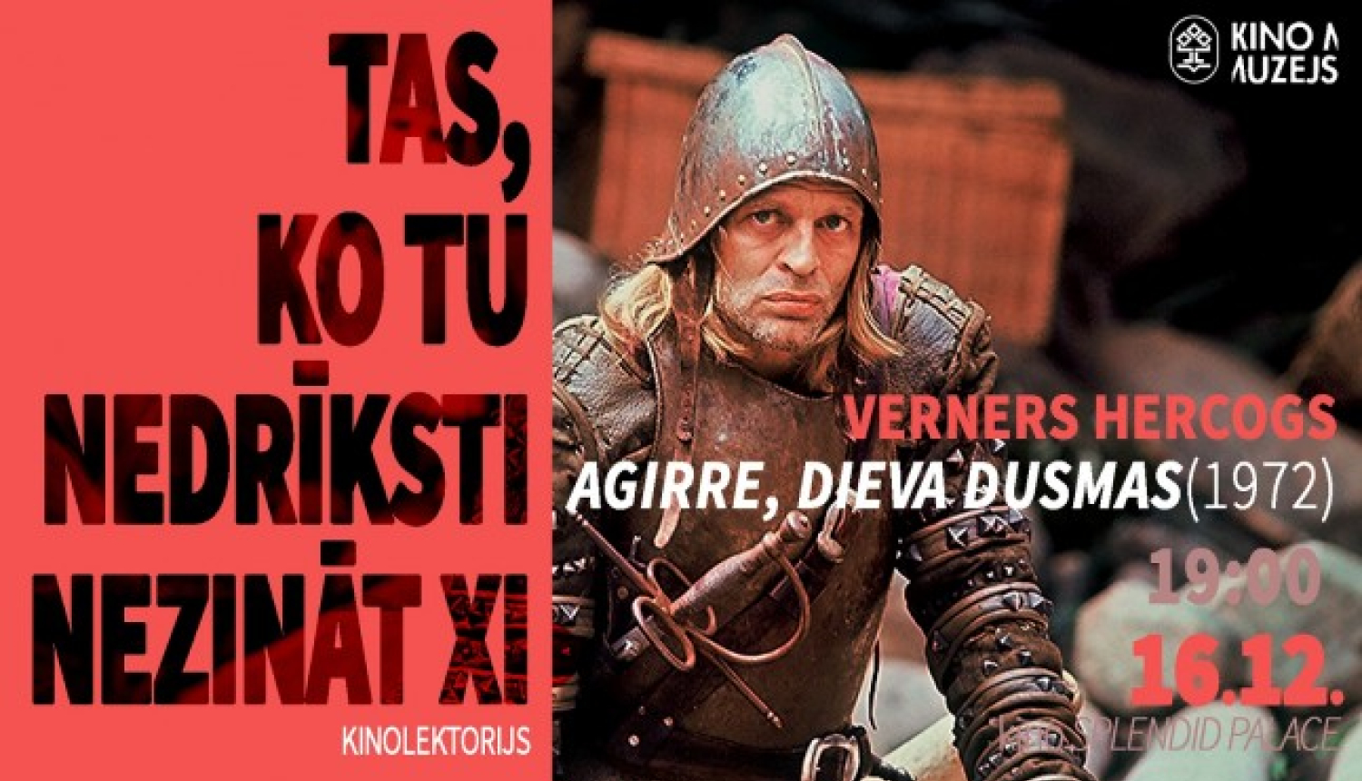 Kino muzeja lektoriju noslēdz Hercogs un Kinskis