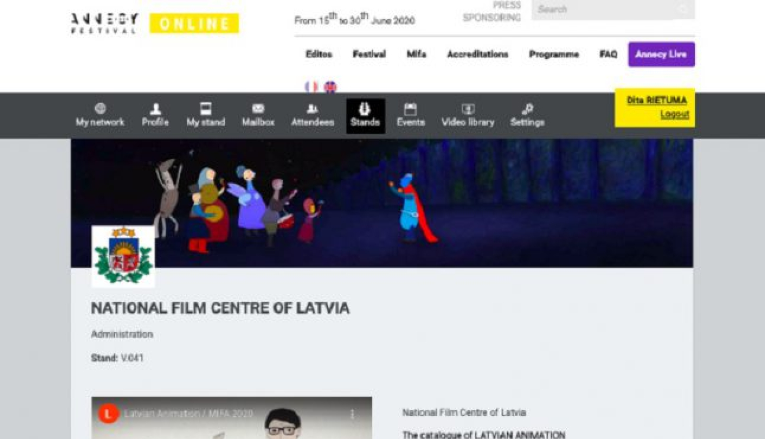 Latvija plaši pārstāvēta animācijas festivālā Ansī Francijā