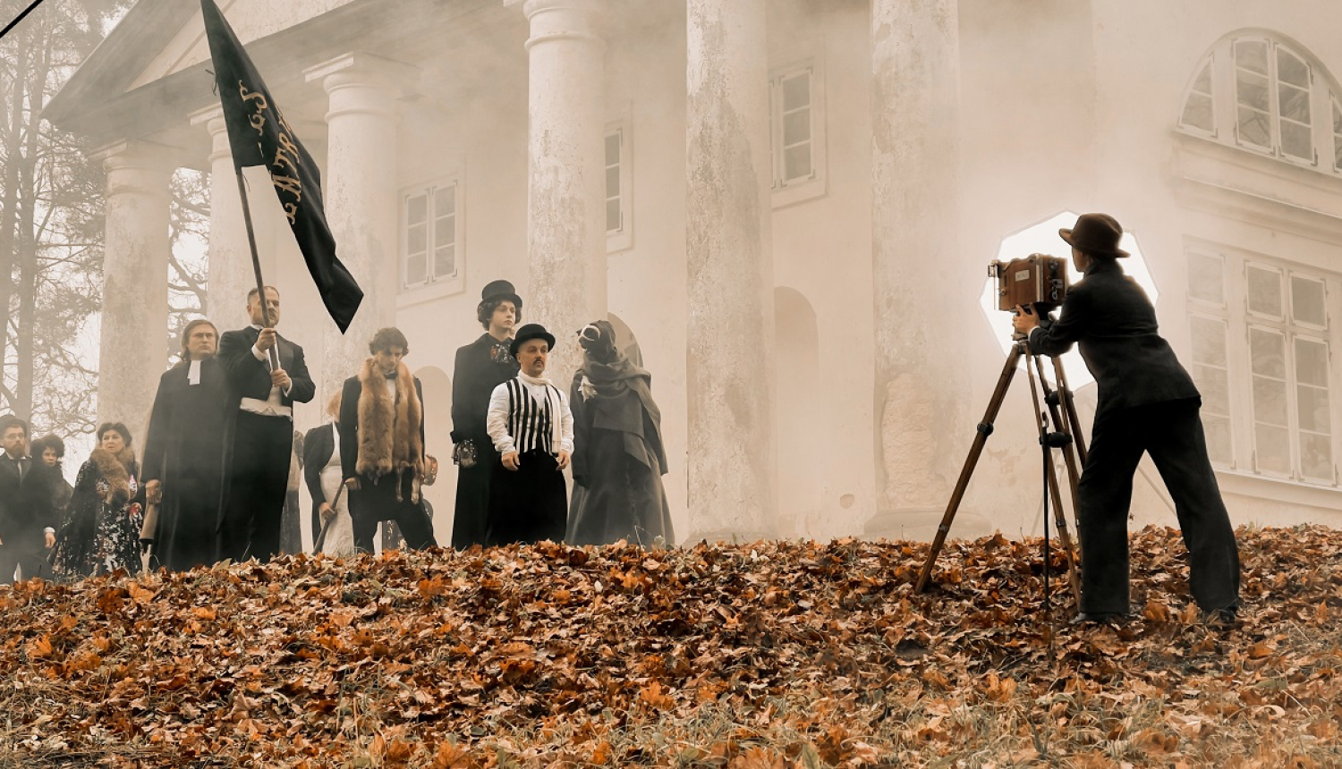 filmas kadrs ar kinokameru