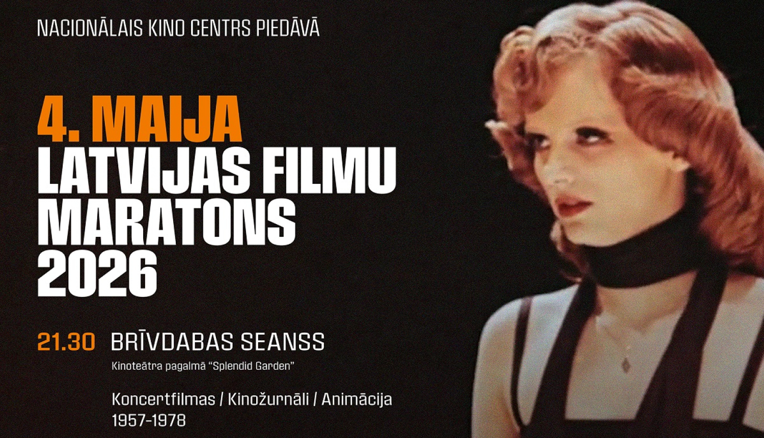 Maratona briivdabas seansa plakāts