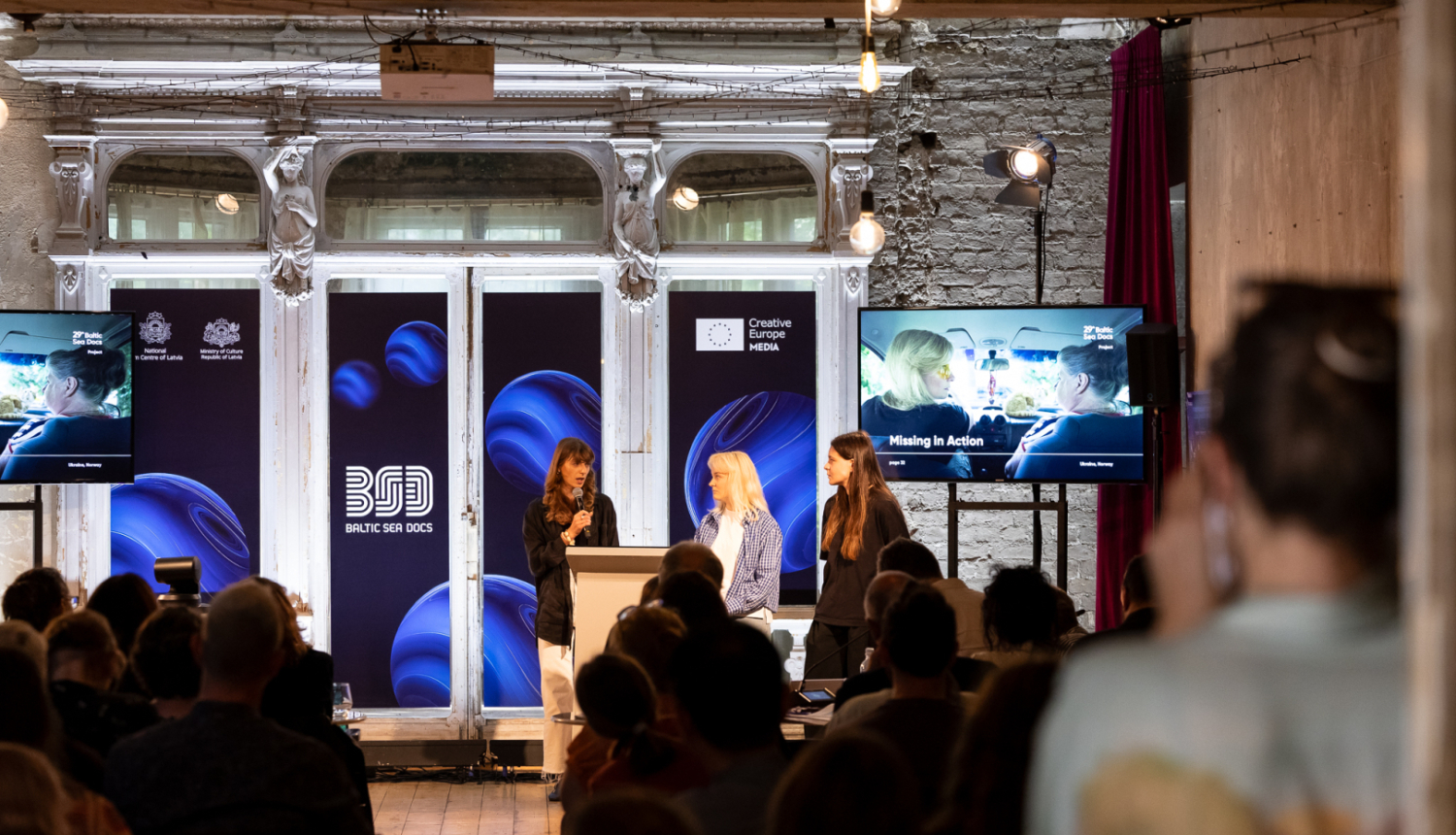 Missing in Action pitch at Baltic Sea Docs 2025__photo by Agnese Zeltiņa