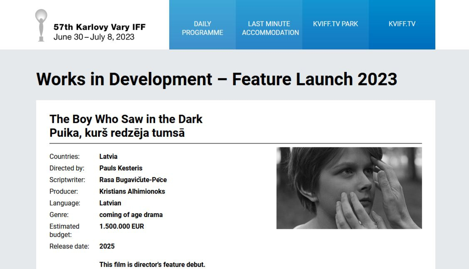 festivāla mājaslapa