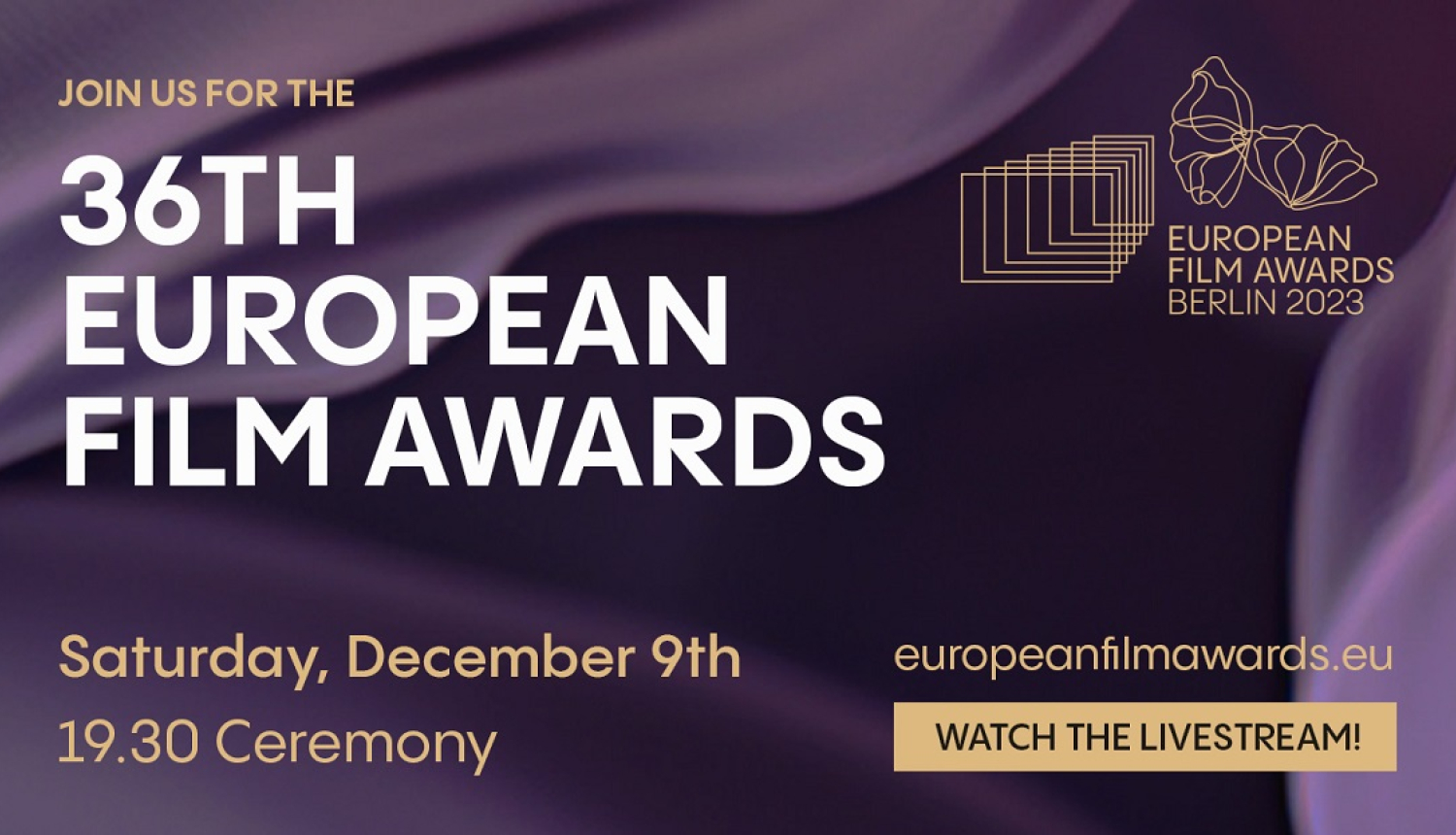 36 EFA balvas plakaats