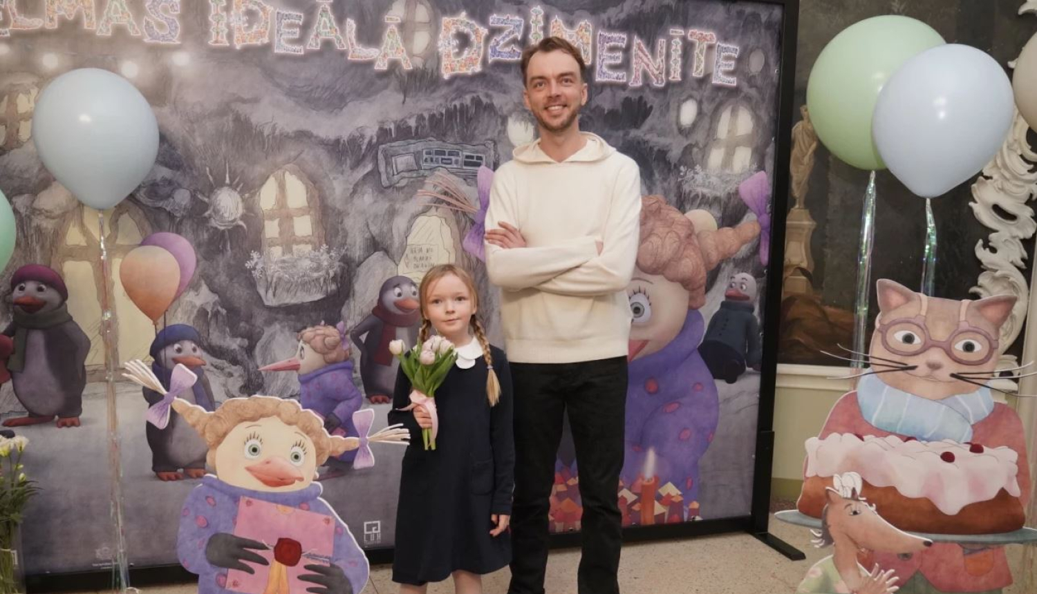 režisors Reinis ar meitu Rotu