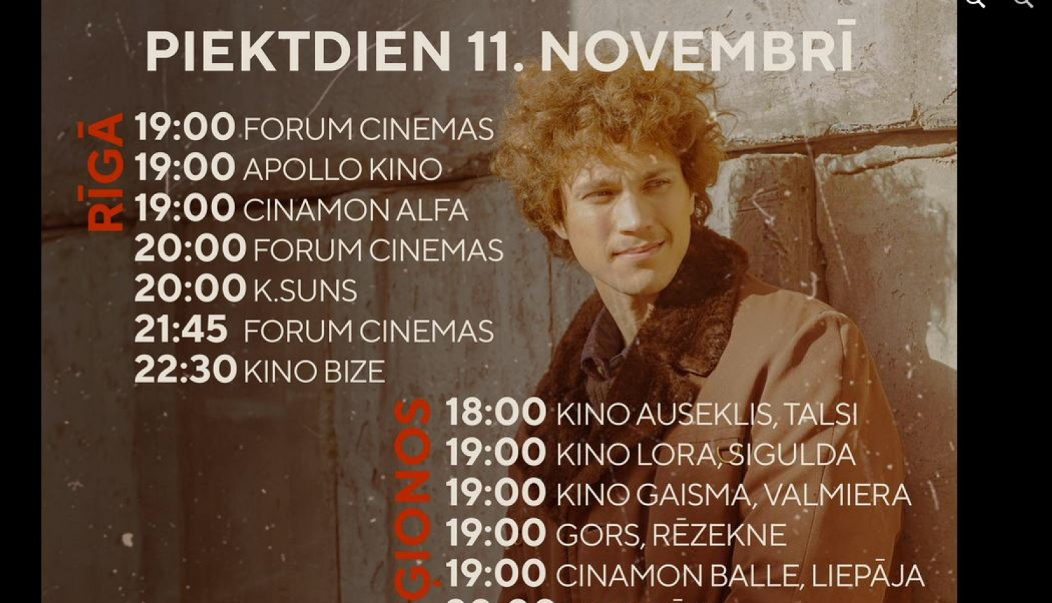 pirmizrāžu kalendārs