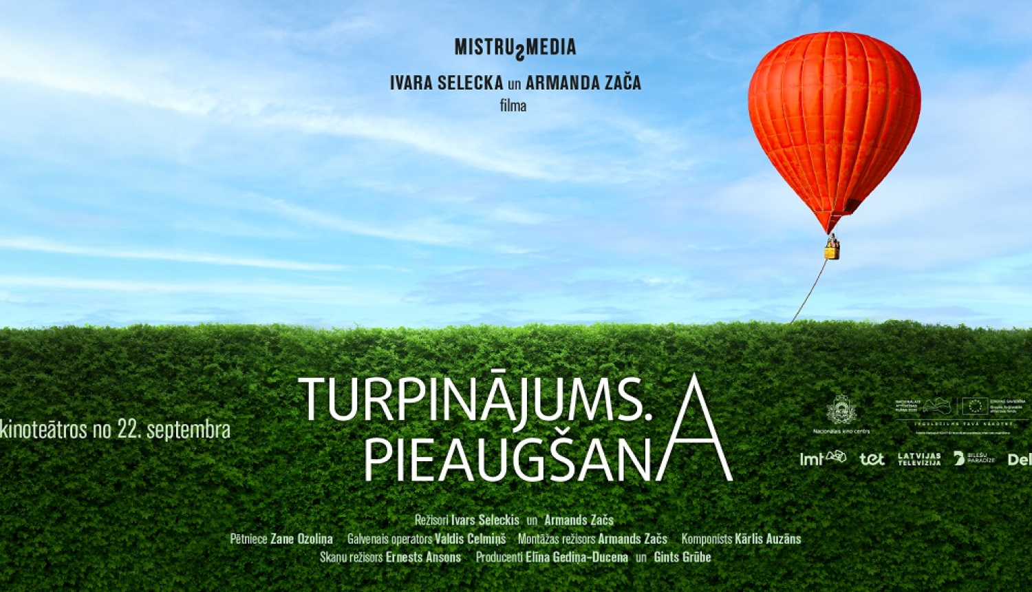filmas plakāts ar gaisa balonu