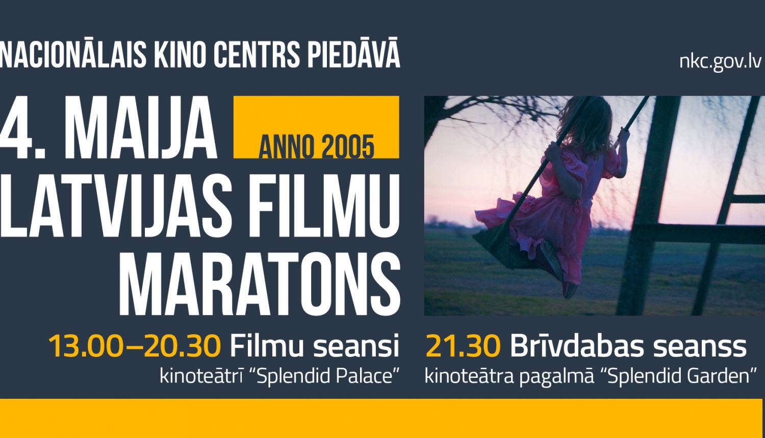 4. maija Latvijas filmu maratona plakāts