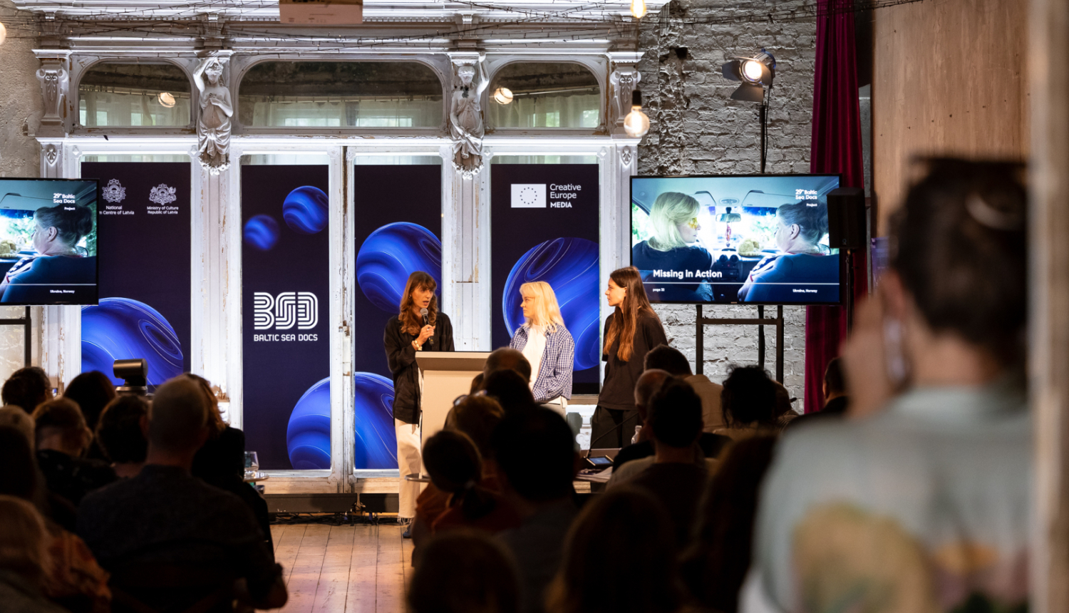 Missing in Action pitch at Baltic Sea Docs 2025__photo by Agnese Zeltiņa