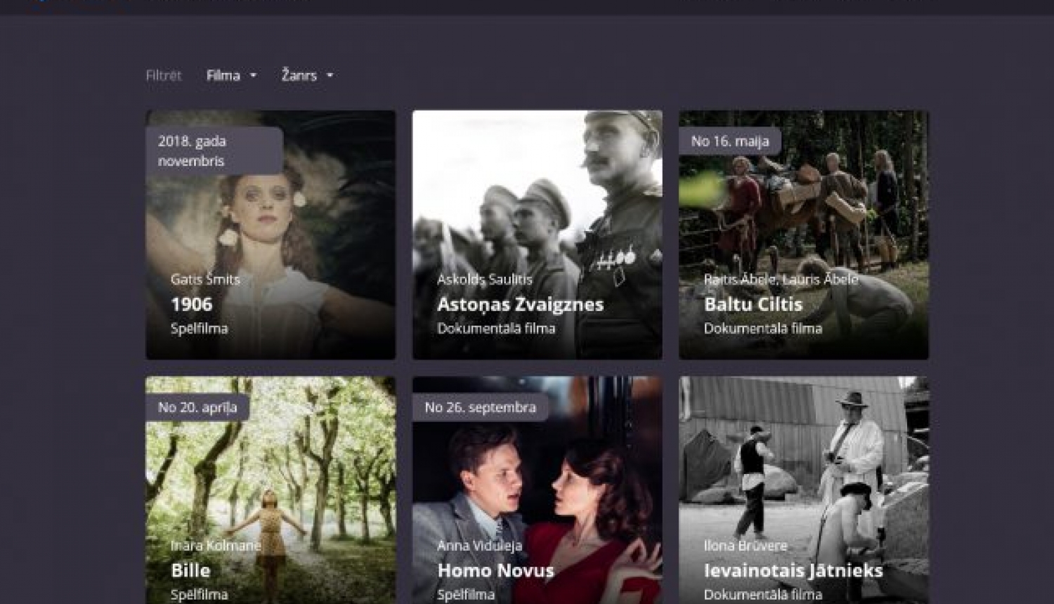“Latvijas filmas Latvijas simtgadei” portālā LSM.LV “Latvijas filmas Latvijas simtgadei” portālā LSM.LV
