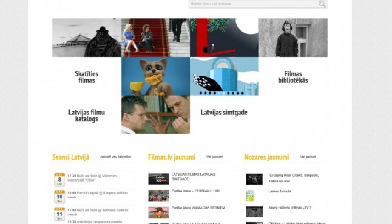 Uz balvu “Kilograms kultūras” pretendē www.filmas.lv