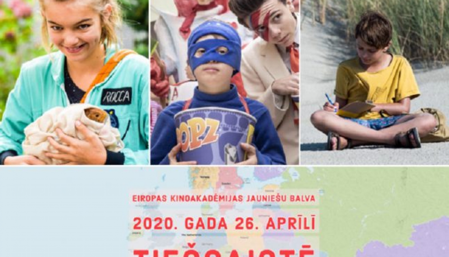 Aicina pieteikties Eiropas Kinoakadēmijas Jauniešu žūrijā 2020 Aicina pieteikties Eiropas Kinoakadēmijas Jauniešu žūrijā 2020