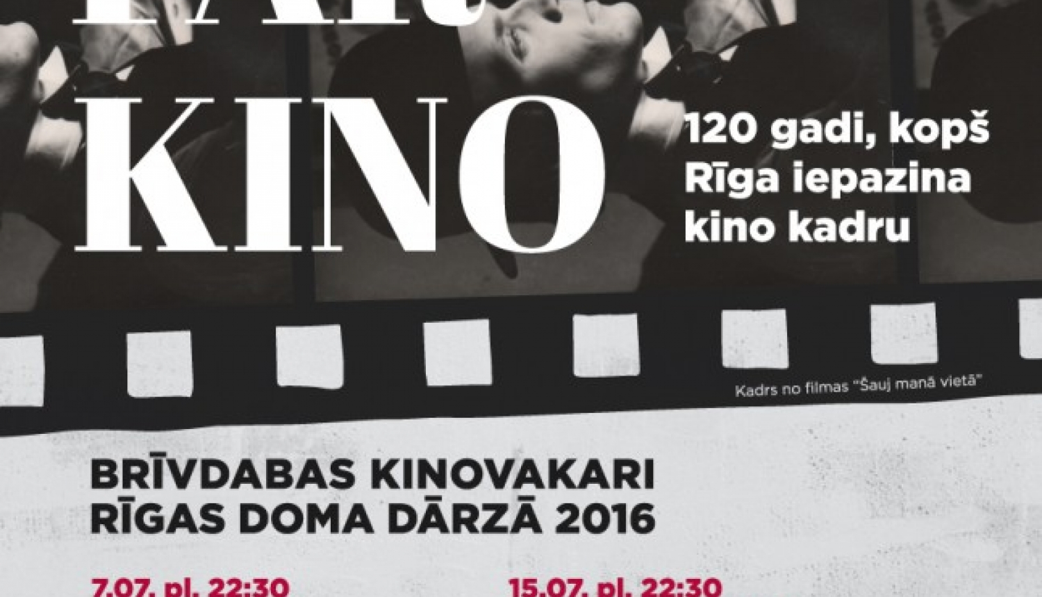 Doma dārzā brīvdabas seansi “Kino par kino”